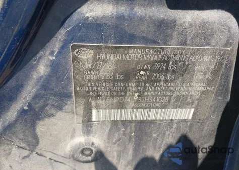 2018 Hyundai Elantra Se z USA, uszkodzony, nr VIN 5NPD74LF3JH341028